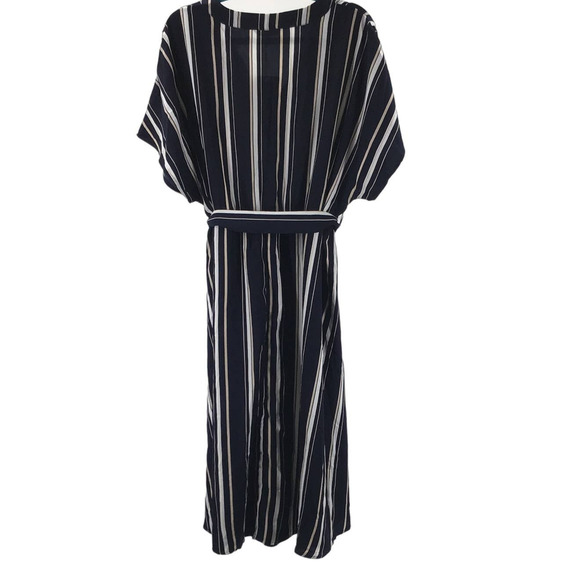 BLOOMCHIC 22-24 3x  plus navy white striped belted dolman sleeve dress NWT B74 - Picture 2 of 5